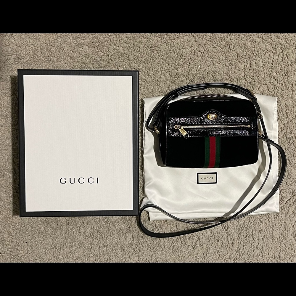 Gucci Ophidia Suede Crossbody Bag